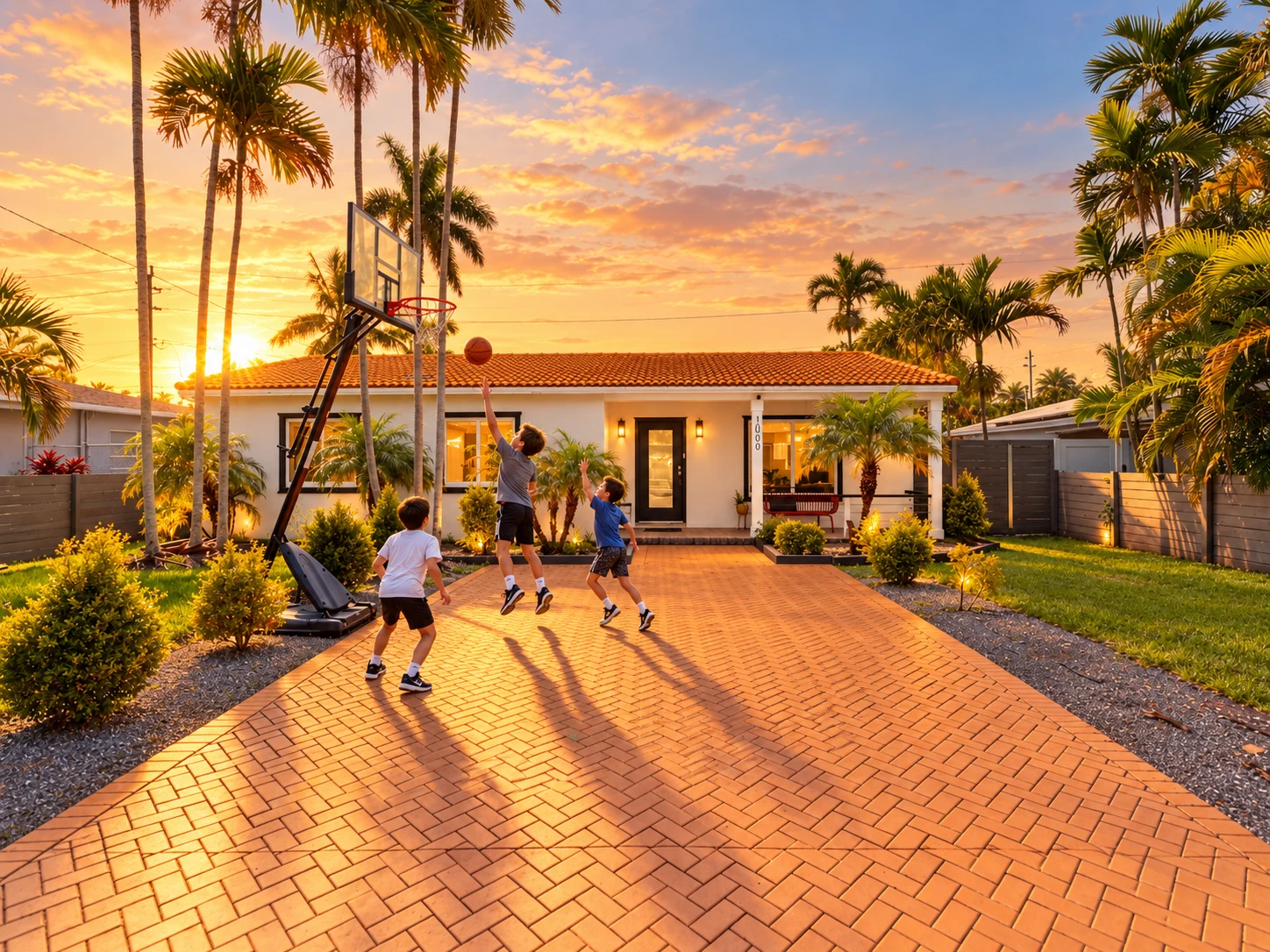 AI-generated virtual concept: Front of the house